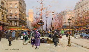 パリ Painting - ポルト サン マルタン ウジェーヌ ガリアン パリジャン